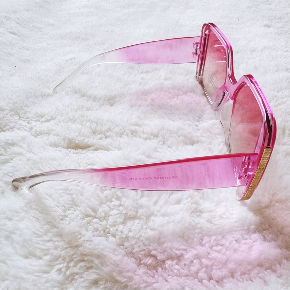 Junia Clear Pink Oversized Sunglasses - Picture 5 of 10